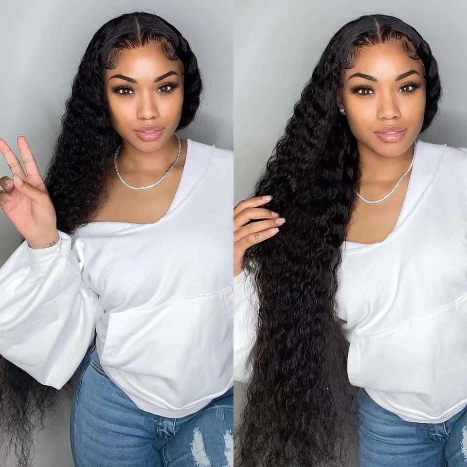 Glueless Curly Front Lace Wig(16inches)
