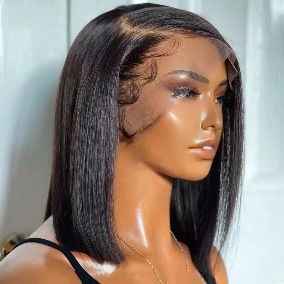 Glueless Synthetic Lace Front Wig – Ready-to-Wear, HD Lace, 12-16 Inch
