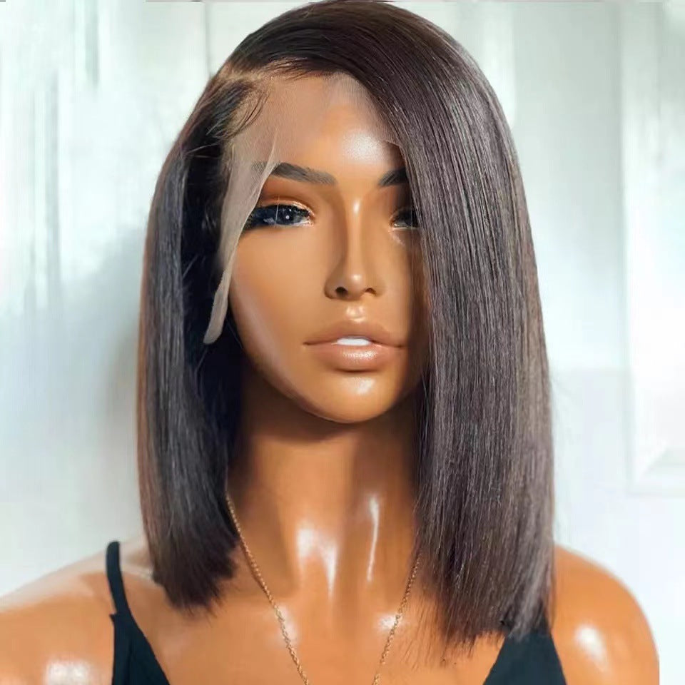 Glueless Synthetic Lace Front Wig – Ready-to-Wear, HD Lace, 12-16 Inch
