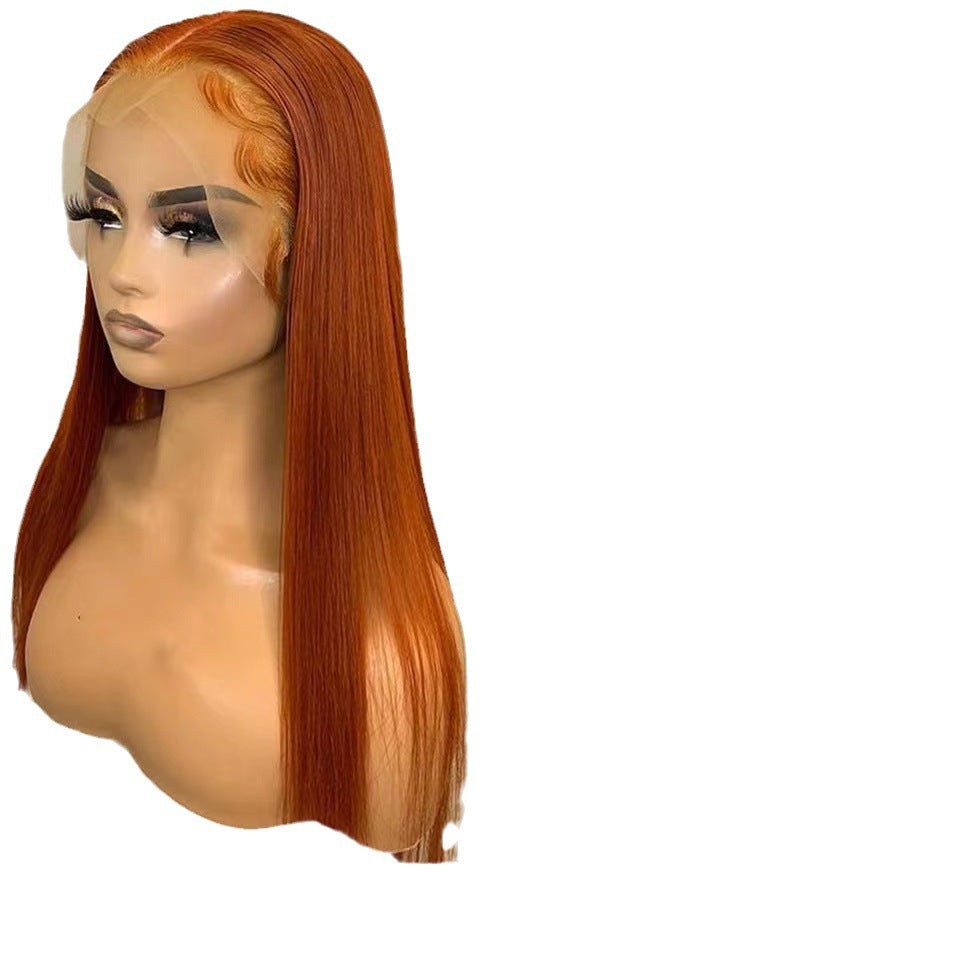Orange Fire Glueless Synthetic Lace Front Wig – HD Lace, 12-30 Inch